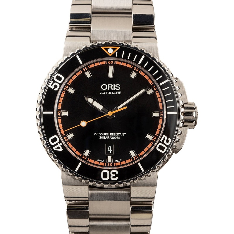 Buy Like-New Oris Aquis 01 733 7653 4128-07 8 26 01PEB  – Sku: 144533