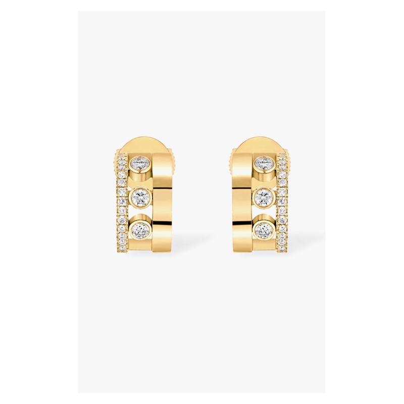 Move Romane Earrings in Yellow Gold – Messika