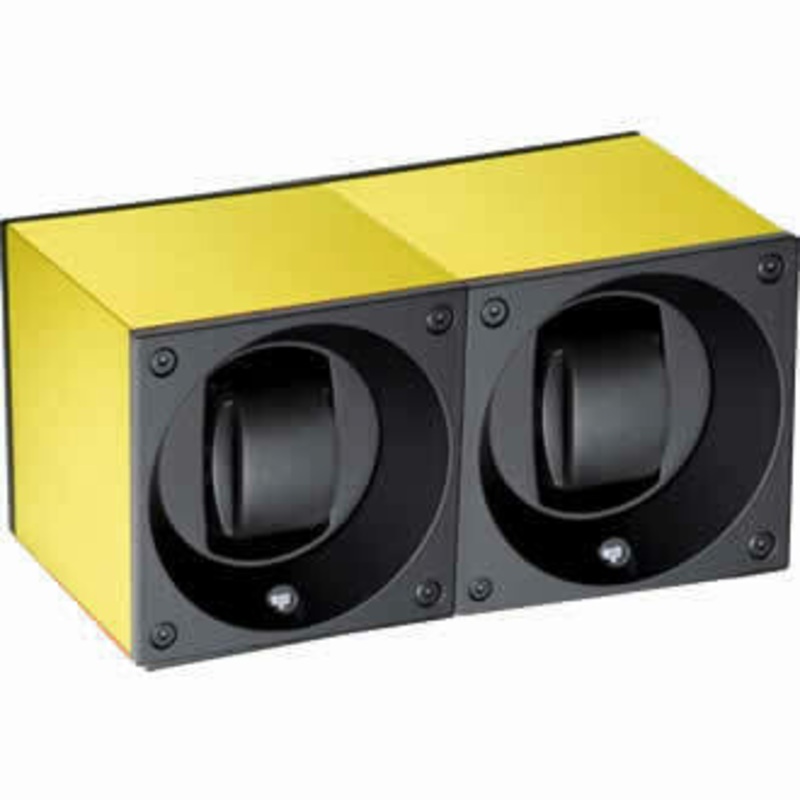 SwissKubik Watch Winder Duo Citrus Aluminium with Window Protect