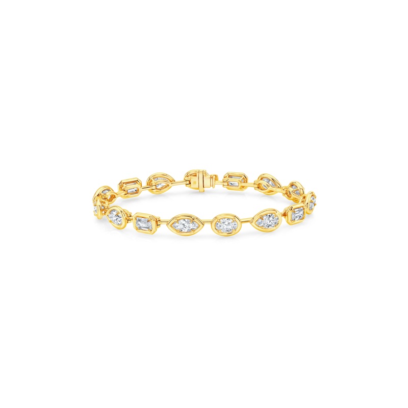 Various Cut Diamond Bracelet in Yellow Gold – Rahaminov Diamonds