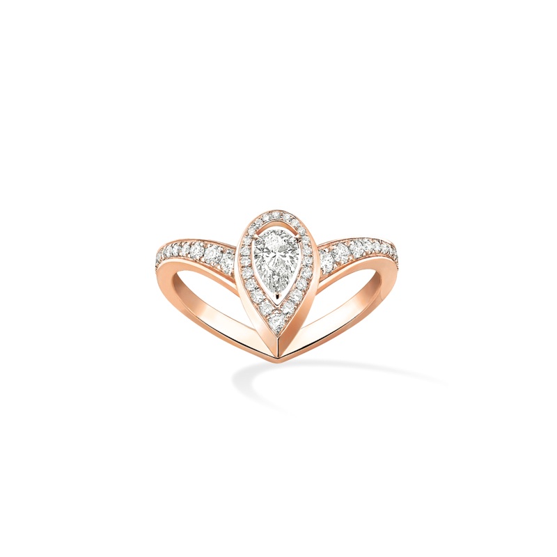 Fiery Ring 0.10CT in Pink Gold – Messika