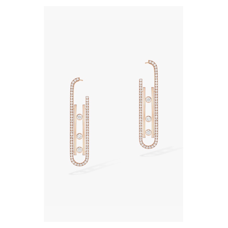 Move 10th Earrings in Pink Gold – Messika