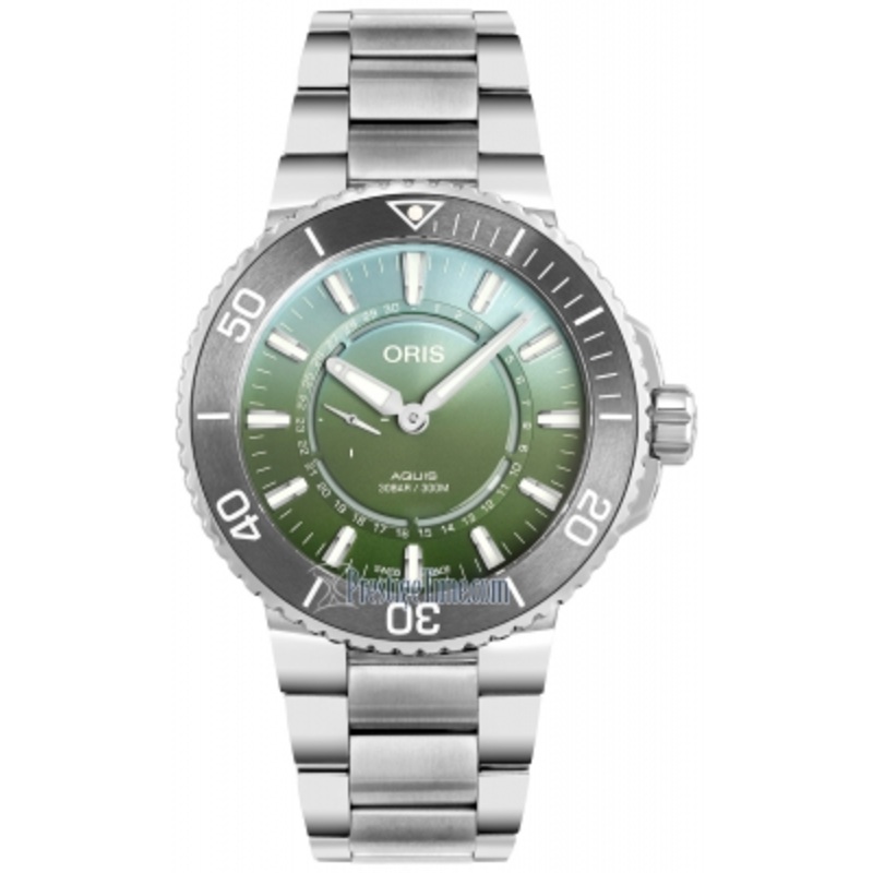 01 743 7734 4197-Set Dat Watt Limited Edition Oris Aquis Date 43.5mm Mens Watch