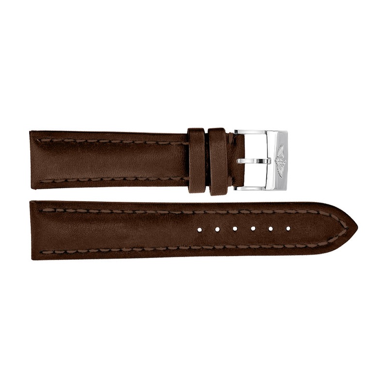 22/20 Genuine Breitling Brown Leather Strap With Tang Buckle – 481X