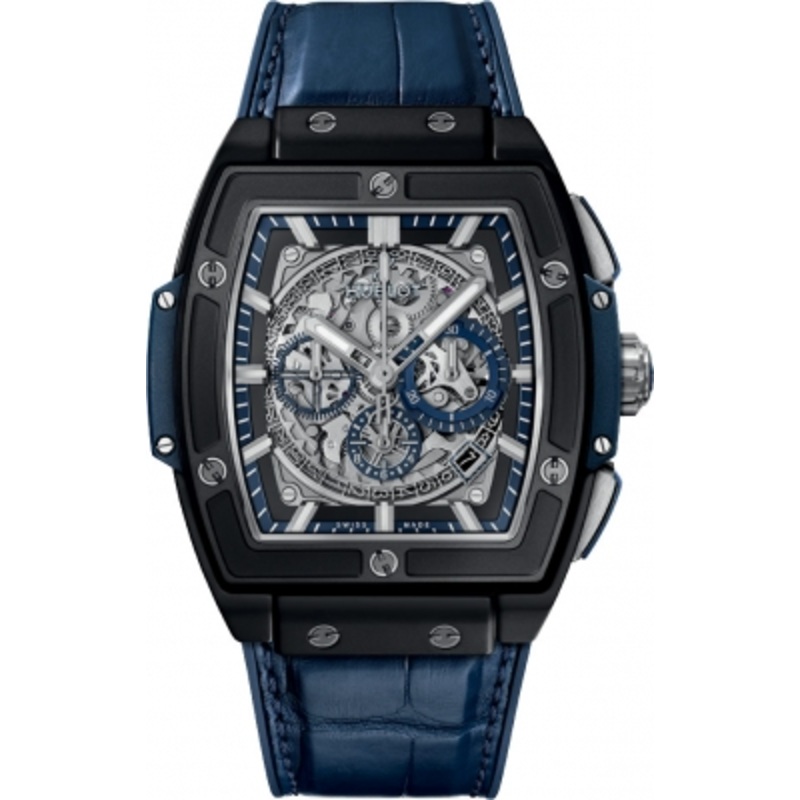 601.ci.7170.lr Ceramic Blue Hublot Spirit Of Big Bang Chronograph 45mm Mens Watch