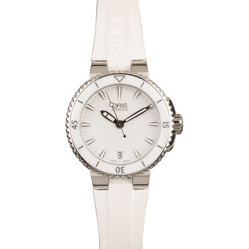 Buy Used Oris Aquis Date 01 733 7652 4156-07 4 18 31  – Sku: 7652 4156
