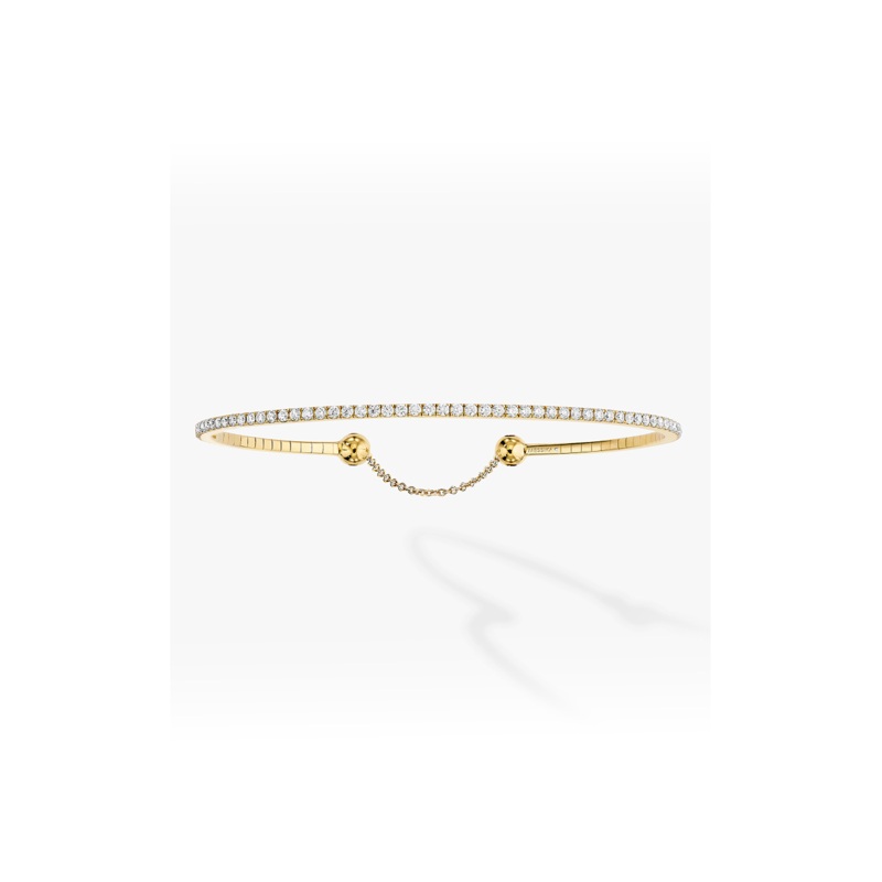 Skinny Bangle in Yellow Gold Size M – Messika