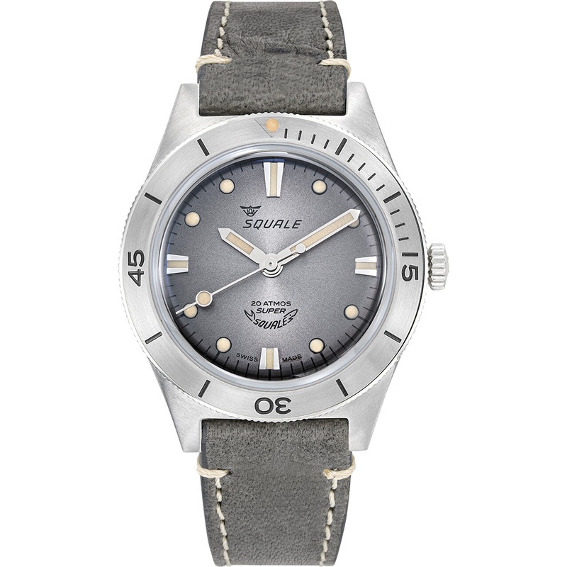 Squale Super-Squale Sunray Grey on Strap