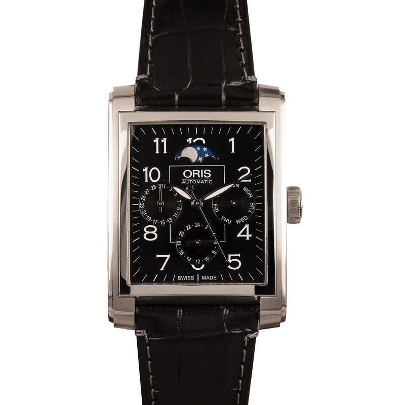 Buy Used Oris Rectangular Complication 01 582 7658 4034-07 5 23 71FC  – Sku: 7658 403