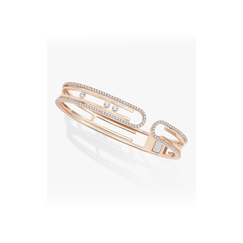 Move 10th Bangle in Pink Gold Size M – Messika