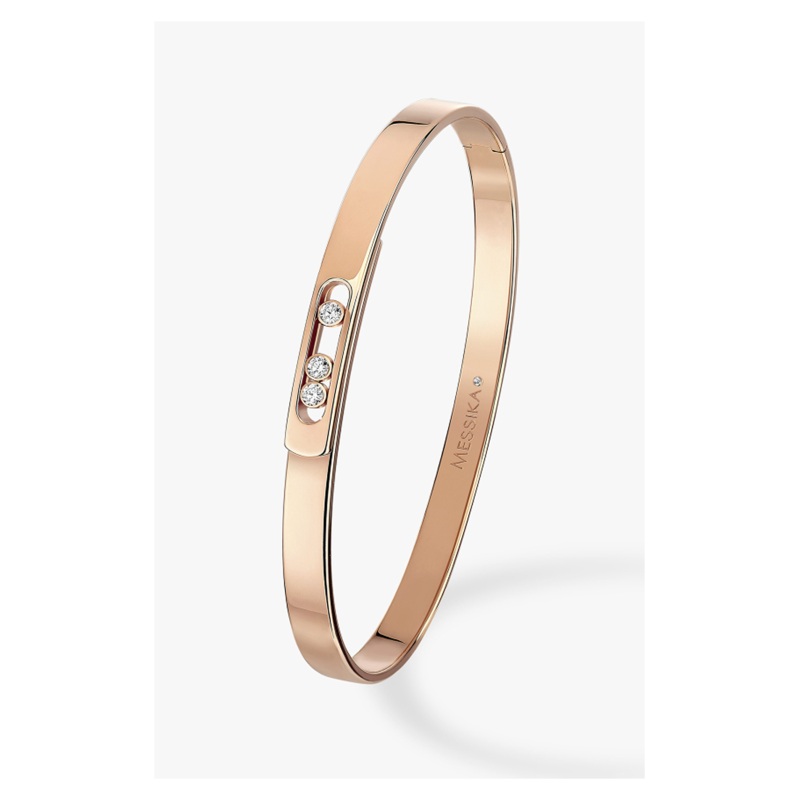 Move Noa PM Bangle in Pink Gold Size XXL – Messika