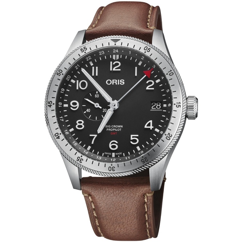 Oris Big Crown ProPilot Timer GMT on Leather Strap