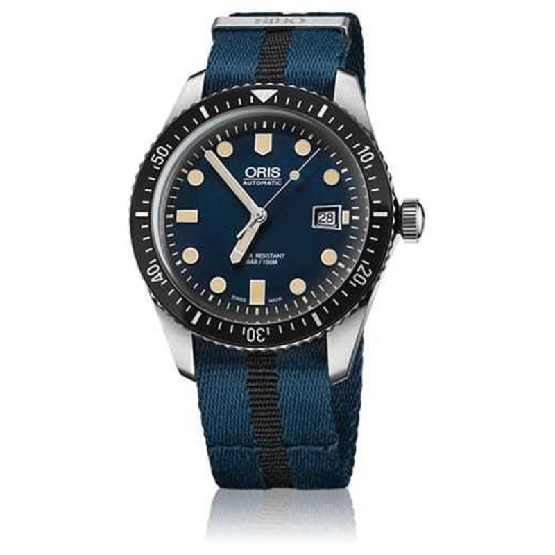 Oris Divers Sixty-Five Nato Strap Blue 01-733-7720-4055-07-5-21-28FC