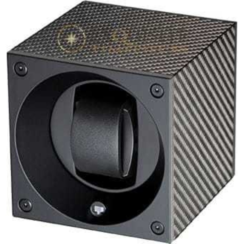 Swiss Kubik Watch Winder Single – Black Carbon Fibre Sk01.cf001