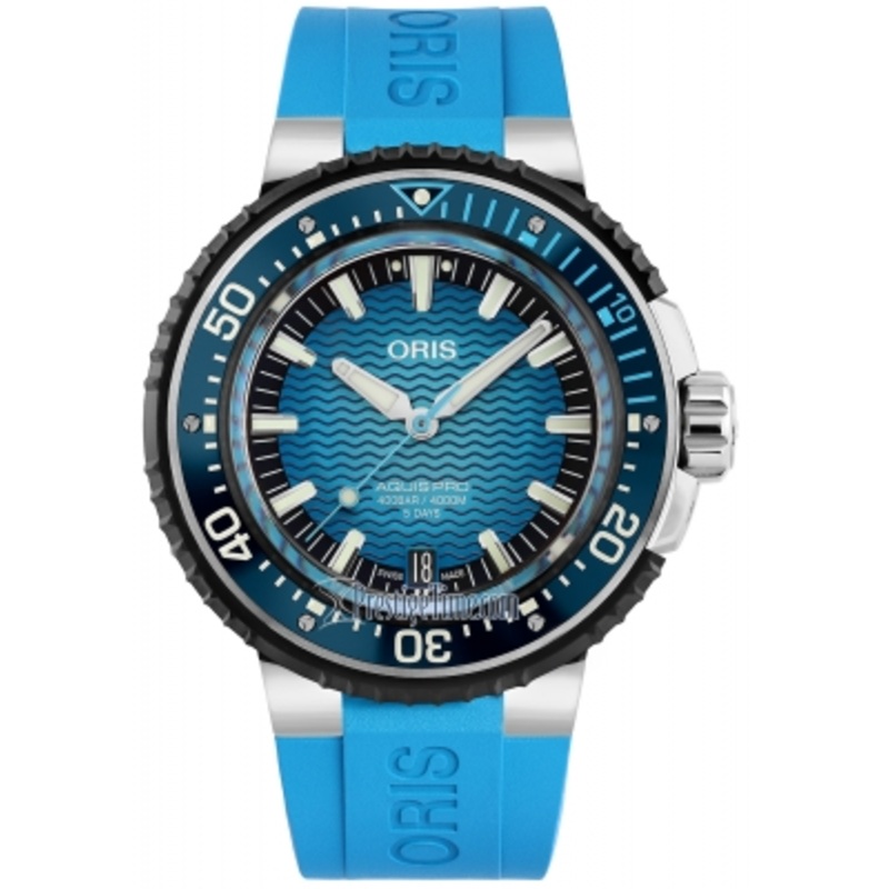 01 400 7777 7155-Set Oris Aquis Pro 4000m 49.5mm Mens Watch