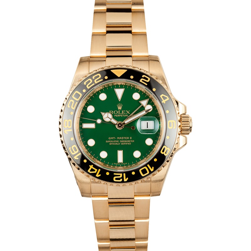 18K Yellow Gold GMT Master II 116718 – Bob’s Watches