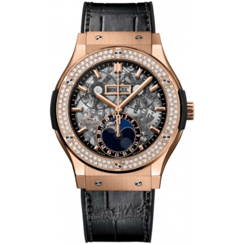 517.ox.0180.lr.1104 Hublot Classic Fusion Aerofusion Moonphase 45mm Mens Watch