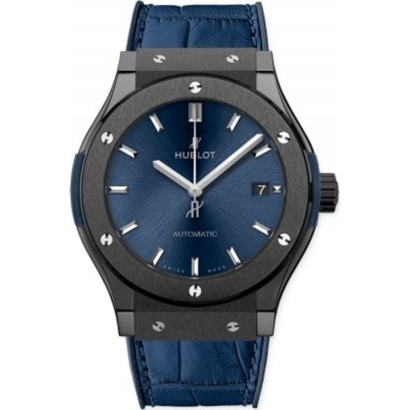 565.cm.7170.lr Ceramic Blue Hublot Classic Fusion Automatic 38mm Midsize Watch