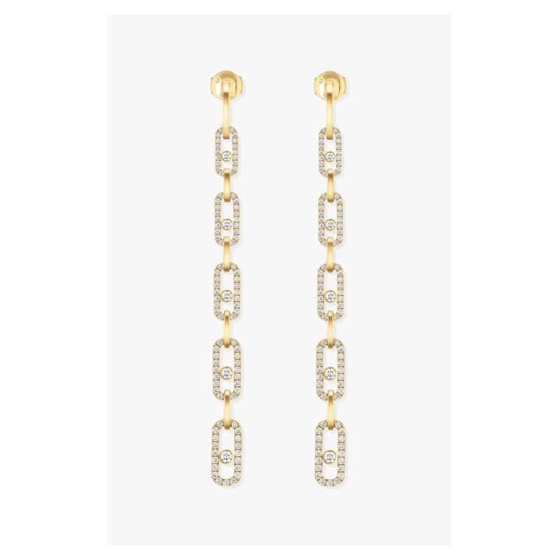 Move Link Multi Earrings in Yellow Gold – Messika