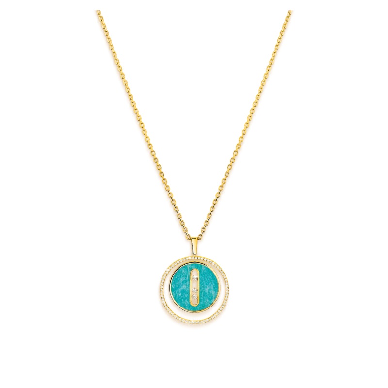 Bucherer Exclusive Lucky Move Amazonite MM Pendant in Yellow Gold – Messika
