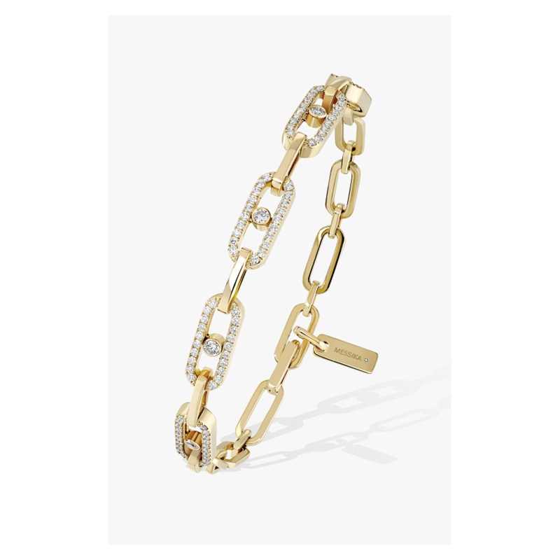 Move Link Multi Bracelet in Yellow Gold – Messika
