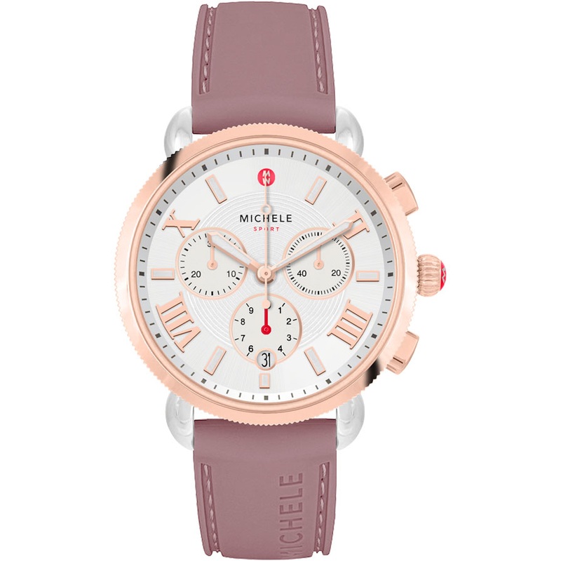 MWW01P000009 Michele Sporty Sport Sail Two-Tone Pink Gold Womens Watch
