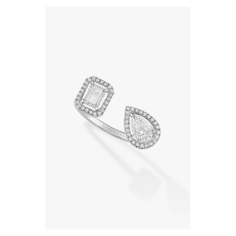 My Twin Toi & Moi Ring in White Gold Size 53 – Messika