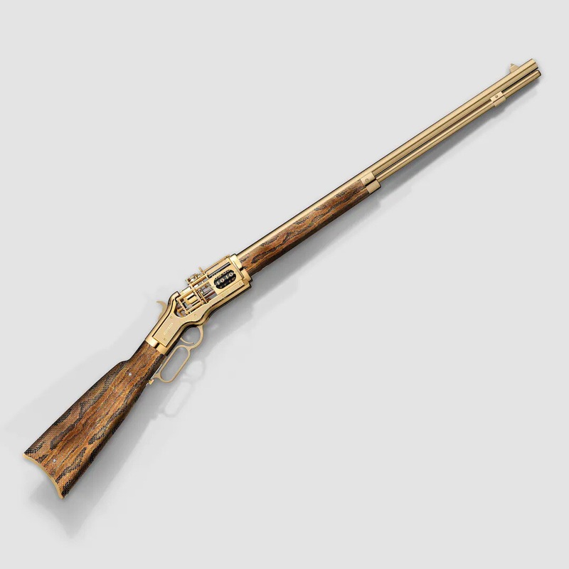 Winchester Reimagined Gold Macassar Tashi Clock