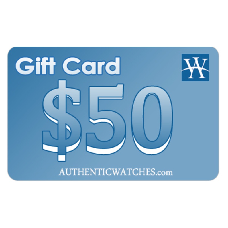 $50 AuthenticWatches.com Gift Card – The Perfect Gift