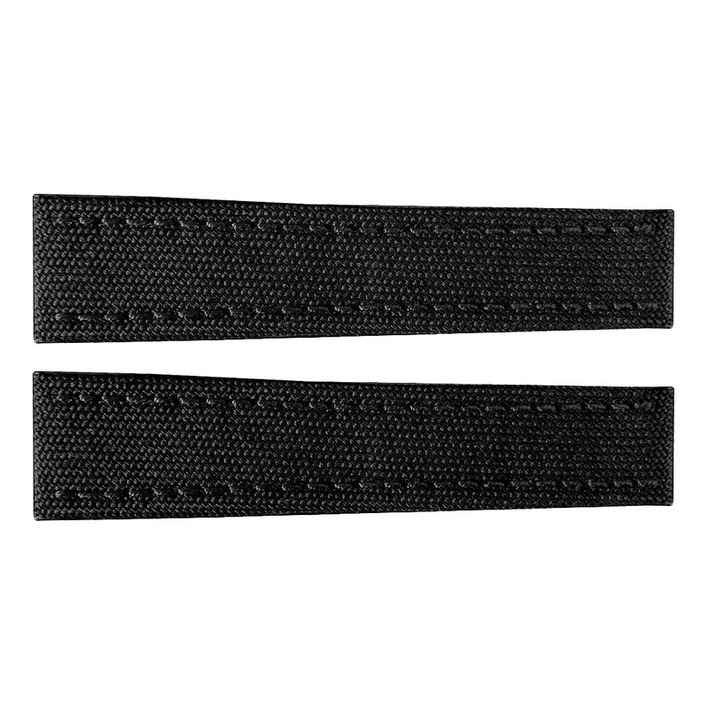 101W Breitling Black Canvas Strap 22/20 for Deployment Buckle – BRAND NEW