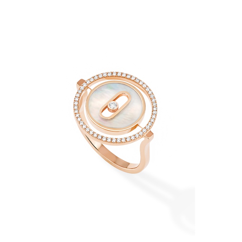 Lucky Move Mother-Of-Pearl Ring in Pink Gold – Messika