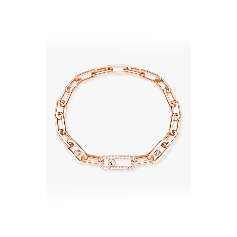 Move Link Bracelet in Pink Gold – Messika