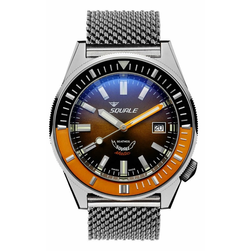 Squale Matic XSD Brown on Bracelet