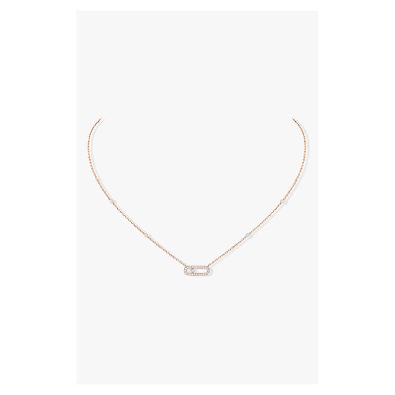 Move Uno Pendant in Pink Gold – Messika