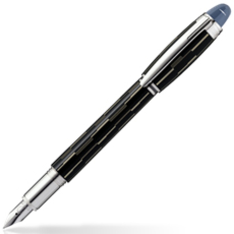 104224 Montblanc Starwalker Black Mystery Fountain Pen Sale