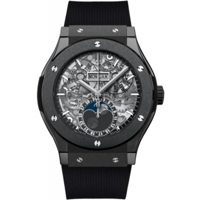 517.cx.0170.rx Black Magic Hublot Classic Fusion Aerofusion Moonphase 45mm Mens Watch