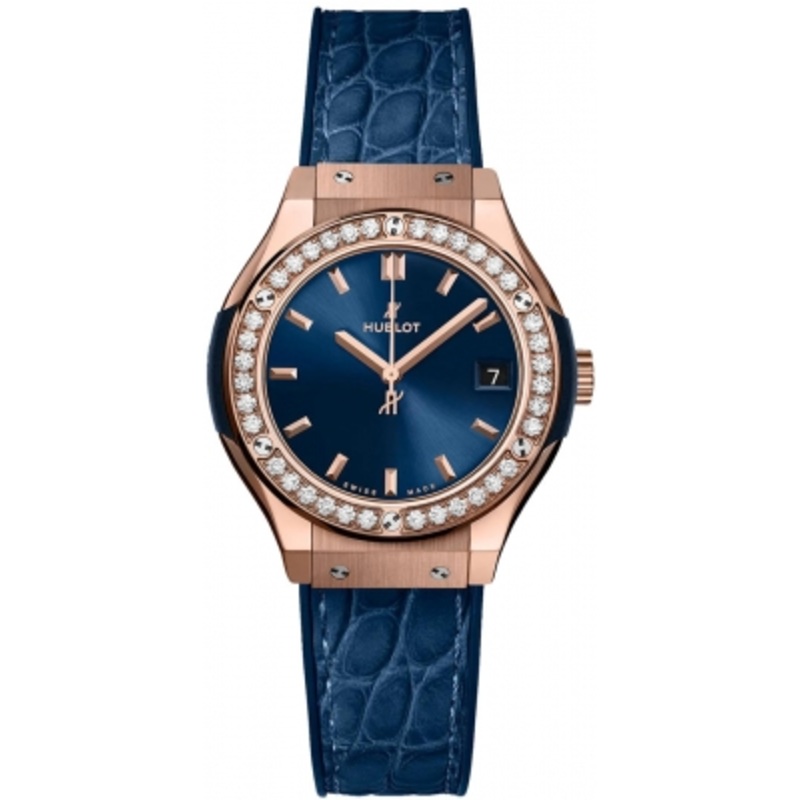 581.ox.7180.lr.1104 Hublot Classic Fusion Quartz 33mm Ladies Watch