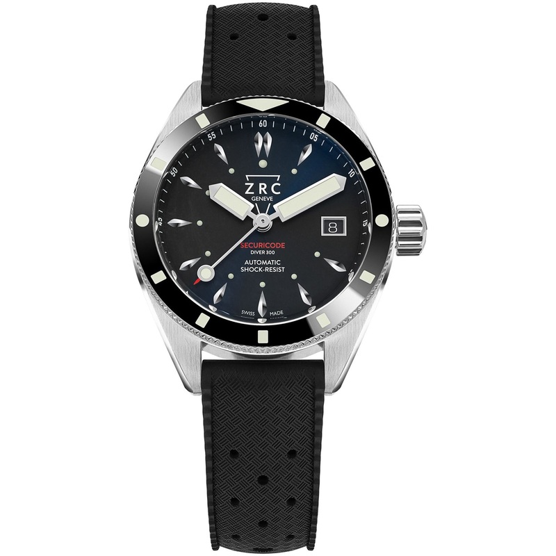 ZRC SC39208 Securicode Diver300 on Rubber Strap