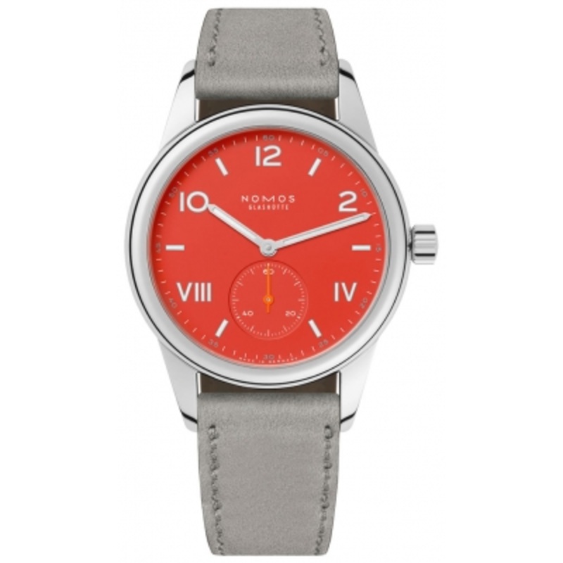716 NONSTOP RED Nomos Glashutte Club Campus 36mm Midsize Watch