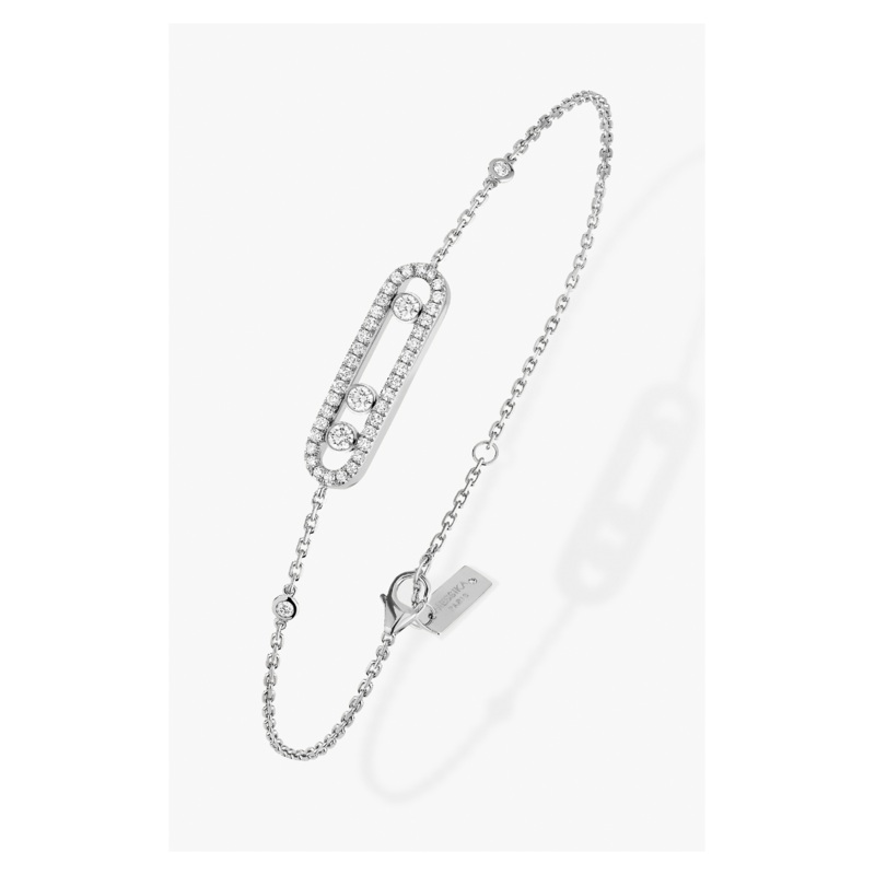 Baby Move Pav Bracelet in White Gold – Messika