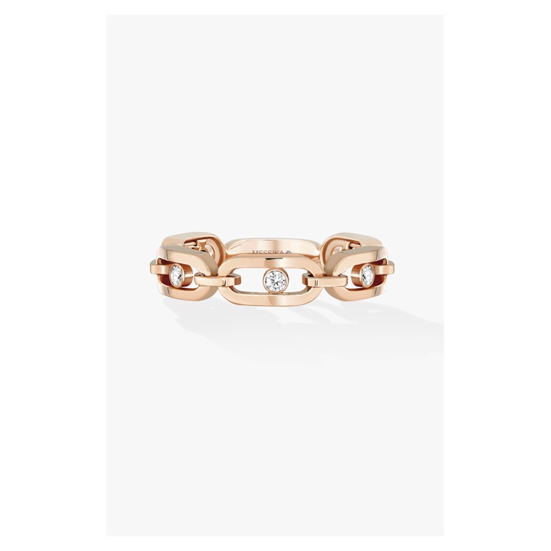 Move Link Multi Ring in Pink Gold Size 54 – Messika