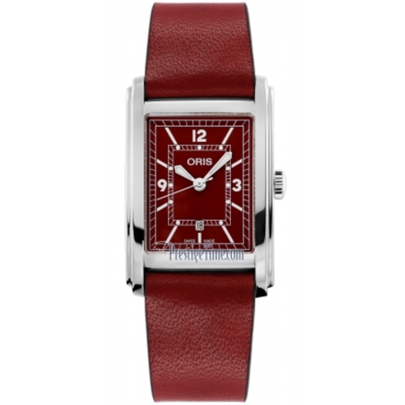 01 561 7783 4068-07 5 19 18 Oris Rectangular Automatic Midsize Watch