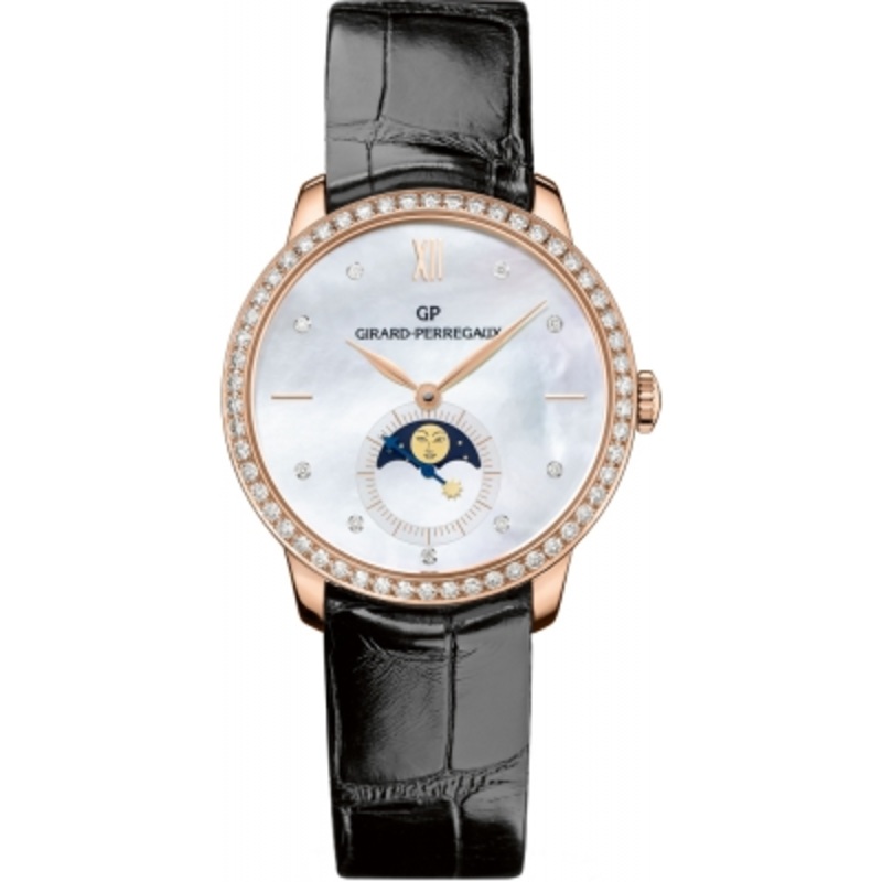 49524d52a751-ck6a Girard Perregaux 1966 Automatic Moonphase 36mm Ladies Watch