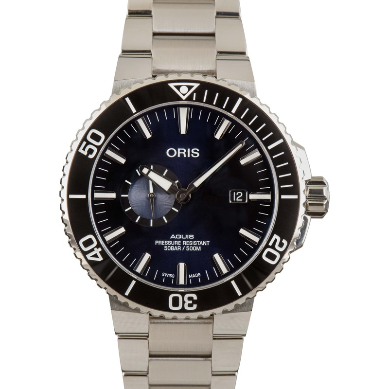 Buy Used Oris Aquis 01 743 7733 4135-RS  – Sku: 152320