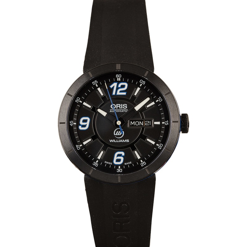 Buy Used Oris TT1 Williams F1 Day Date 01 735 7651 4765-07 4 25 06B  – Sku: 7651 4765