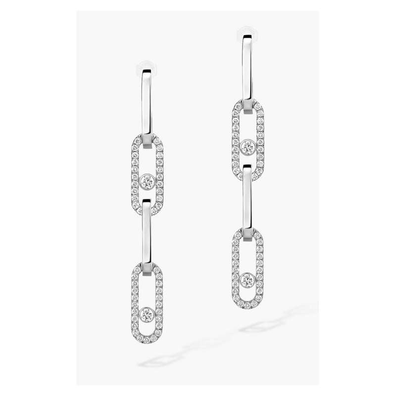 Move Link Transformable Earrings in White Gold – Messika