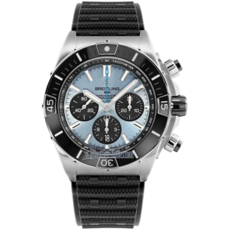 pb0136251c1s1 Ice Blue Breitling Super Chronomat B01 44mm Mens Watch