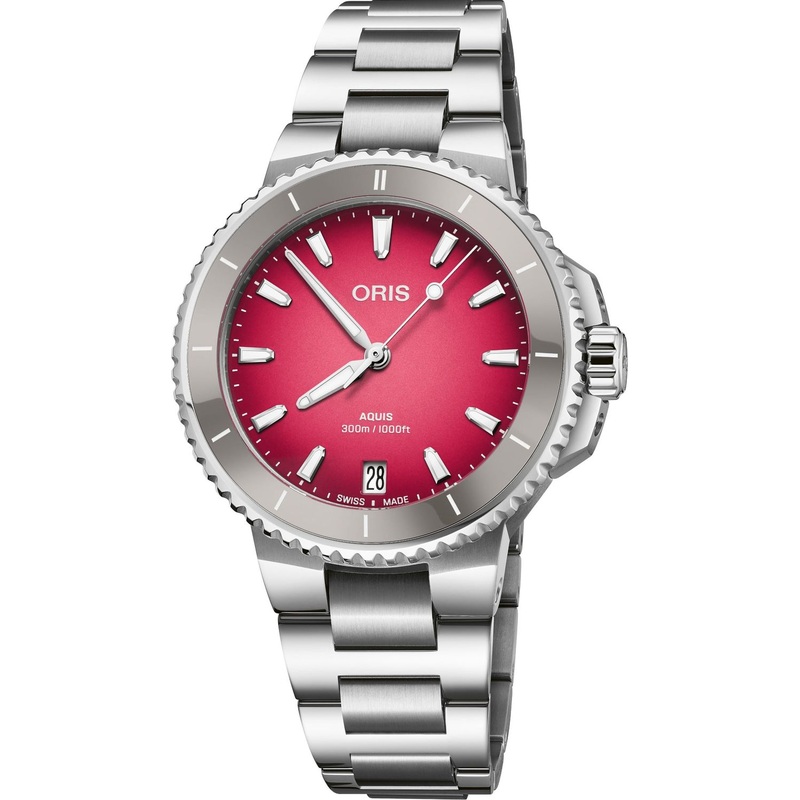 Oris 01 733 7792 4158-07 8 19 05P Aquis Date Taste Of Summer 36.5Mm