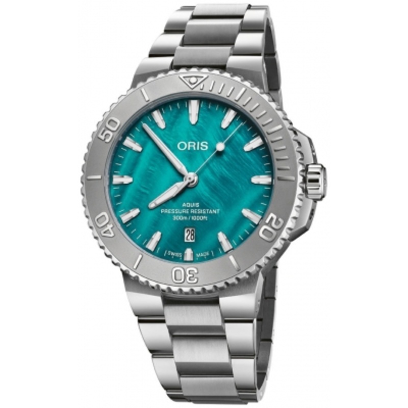 01 733 7789 4187-Set New York Harbor II Oris Aquis Date 43.5mm Mens Watch