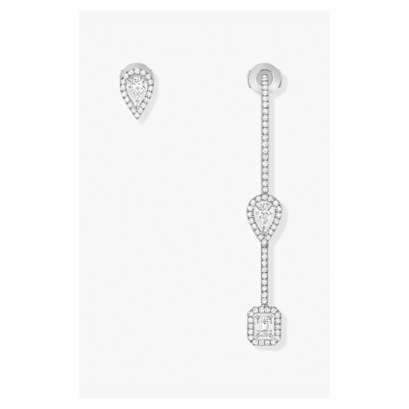 My Twin Earrings in White Gold – Messika